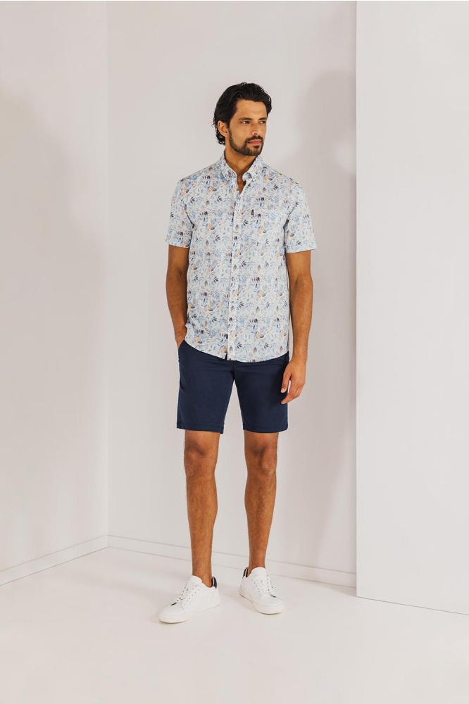 POPLIN OVERHEMD MET ALLOVER PRINT 264 15910 5611